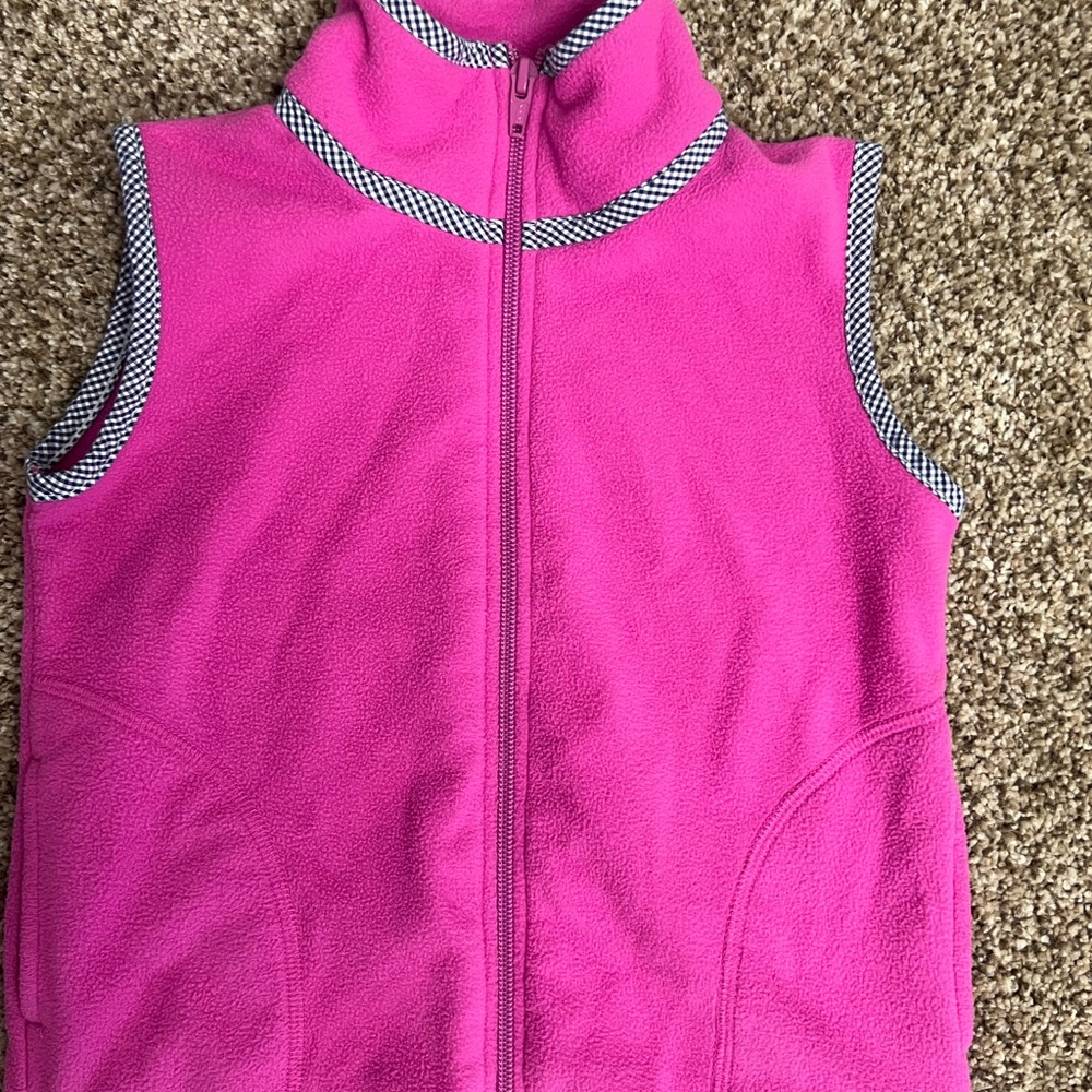 Kids Pink Sleeveless Fleece Vest